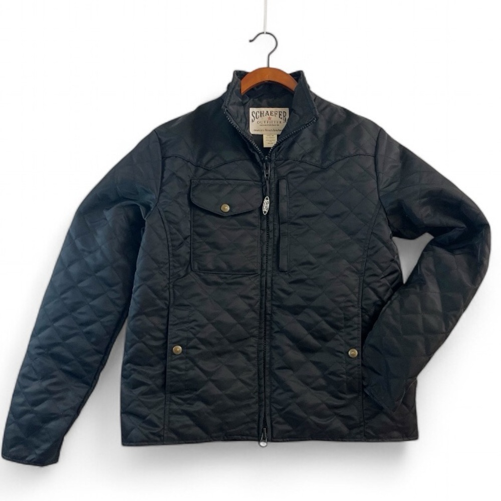 Schaefer Outfitter Women's Ladies Nylon Black Quilted Marena Jacket Size Medium